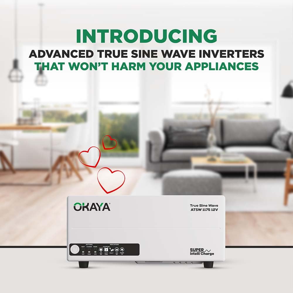 Okaya ATSW 1175 Inverter for Home, Office & Shops