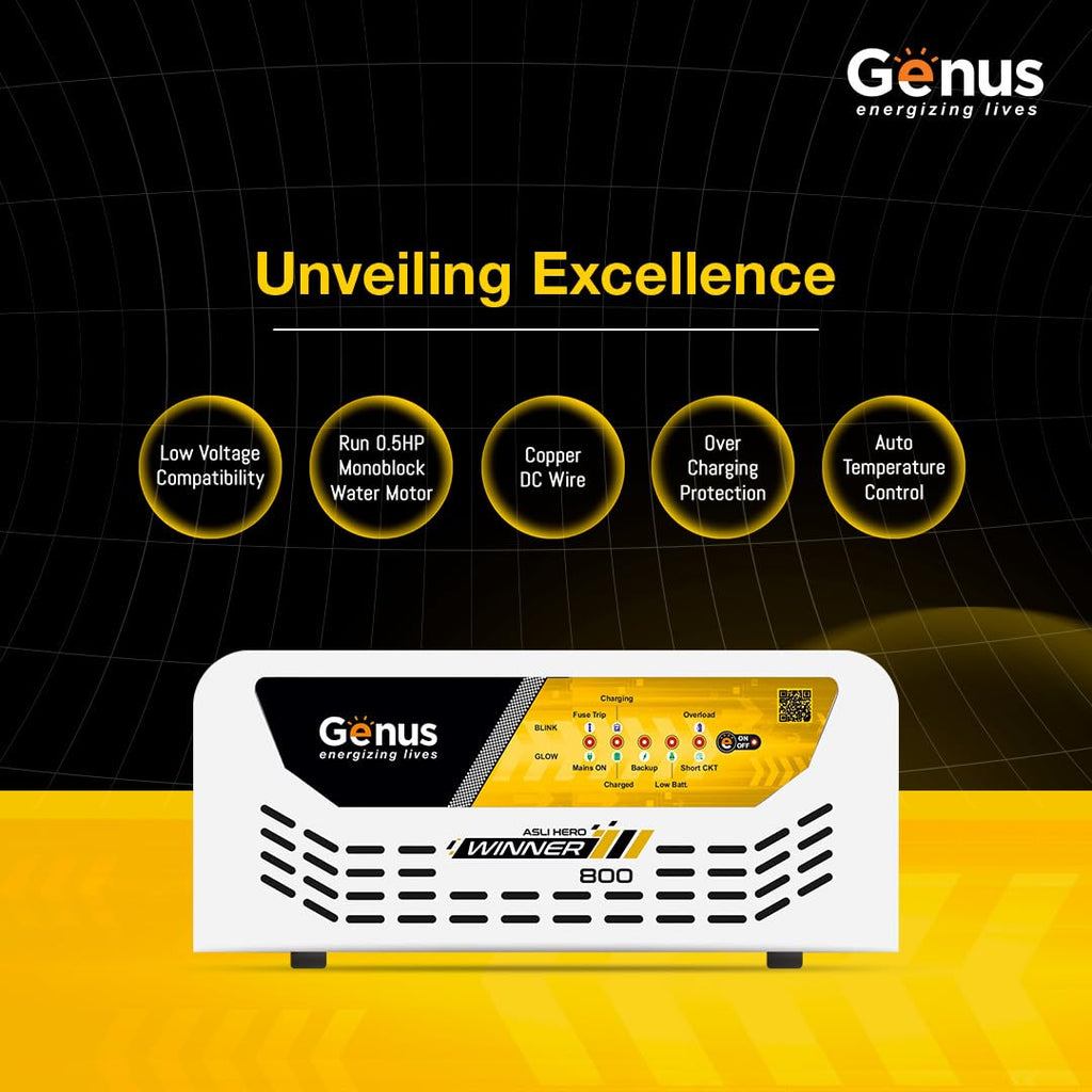 Genus 800VA Pure Sine Wave Inverter for Home | Reliable Power Backup