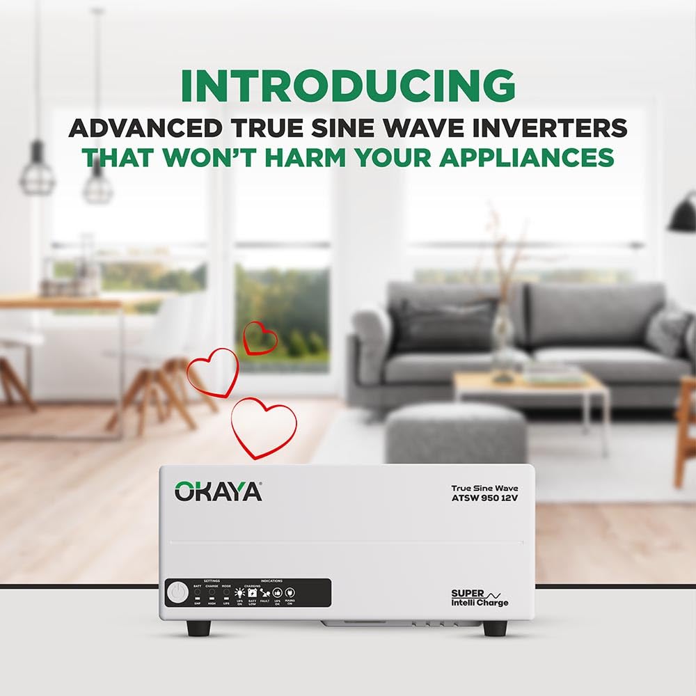 Okaya ATSW 950 Inverter for Home, Office & Shops