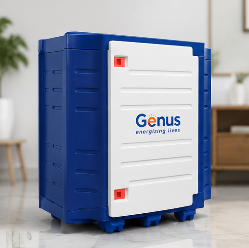 Genus Shakti Pod Inverter Trolley | Durable Battery & Inverter Cabinet with Wheels