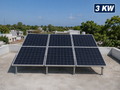 3kW Off-Grid Solar System with Genus Solar Inverter, 2×200Ah Batteries & 6×550W Solar Panels | Complete Installation by Surya Battery Muzaffarnagar