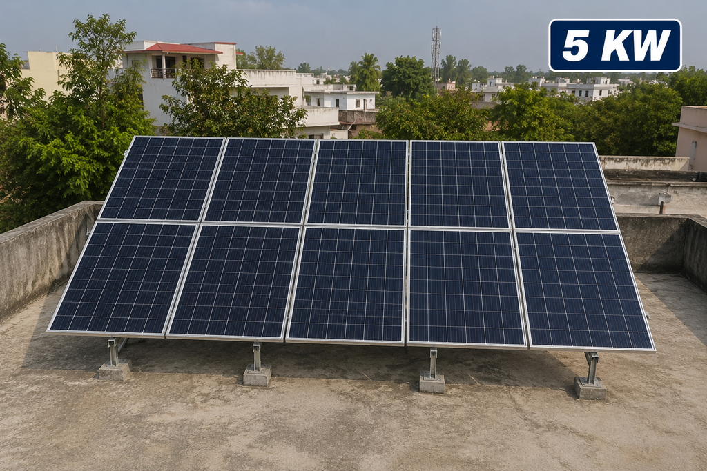 5kW Off-Grid Solar System with 5kVA MPPT Inverter, 4× GTT 230 Batteries & 10 Solar Panels