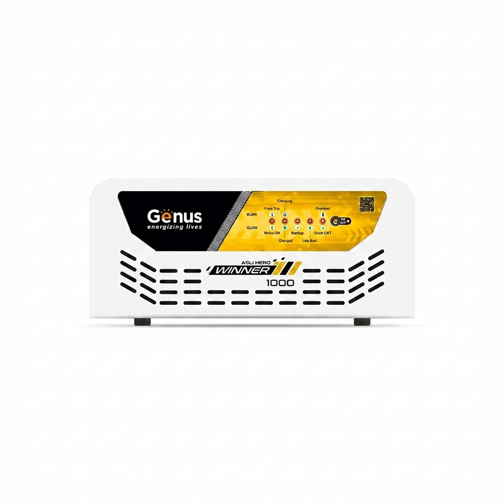 Genus 1000 Pure Sine Wave Inverter for Home & Office | Smart UPS with Advanced Battery Charging