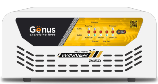 Genus Winner 2400 Pure Sine Wave Inverter | Smart Home Power Backup Solution