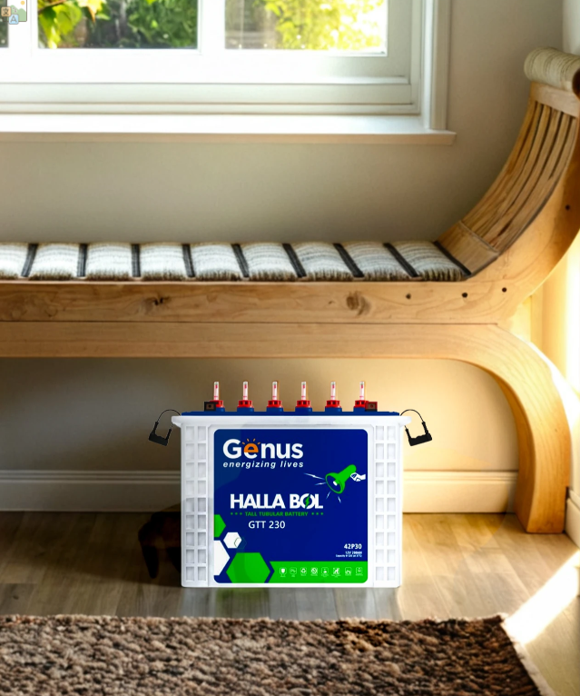 Genus GTT 230 200Ah Tall Tubular Inverter Battery | 72 Months Warranty